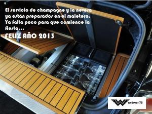 Rolls Royce con servicio de champagne en el maletero