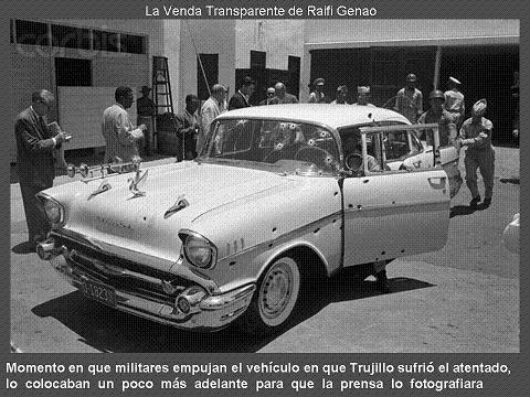 Vehículo en el que fue tiroteado Rafael Leónidas Trujillo - Foto: www.prd-do.com